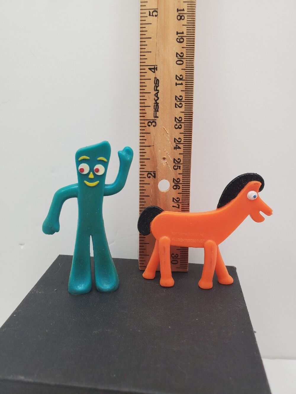 GUMBY AND POKEY Pocket Size Rubber Bendable Figures Jesco Prema Toy 2.75 Inch